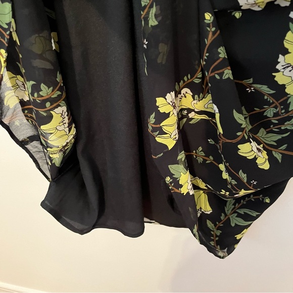 Who What Wear Black & Yellow Floral Dress - Picture 9 of 13